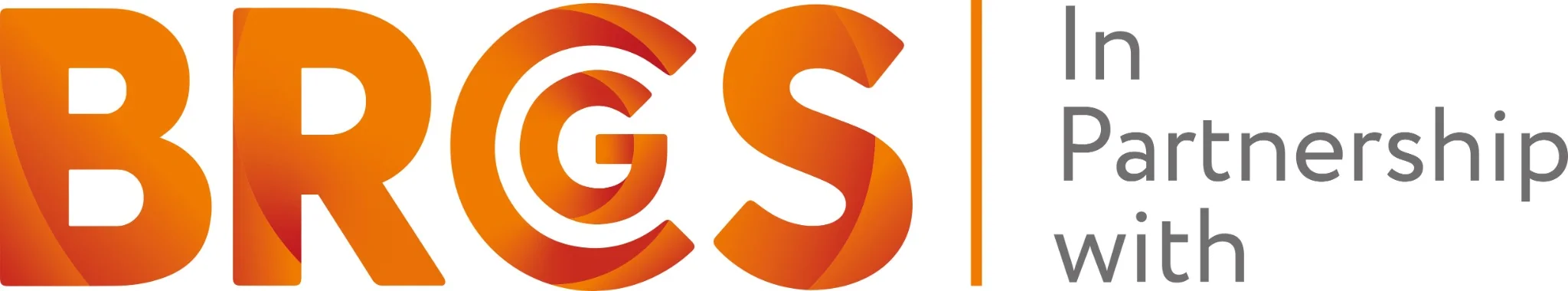 BRCGS partnership logo in orange showing collaboration branding for quality and safety standards.