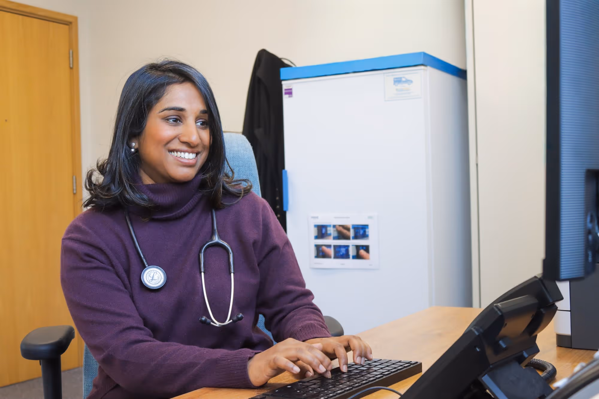 A family having fun at the beach.