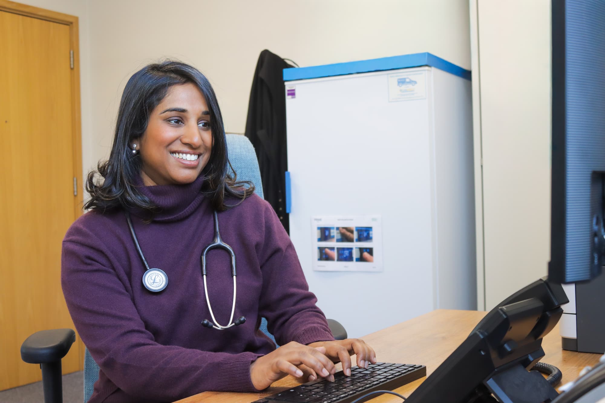 A family having fun at the beach.