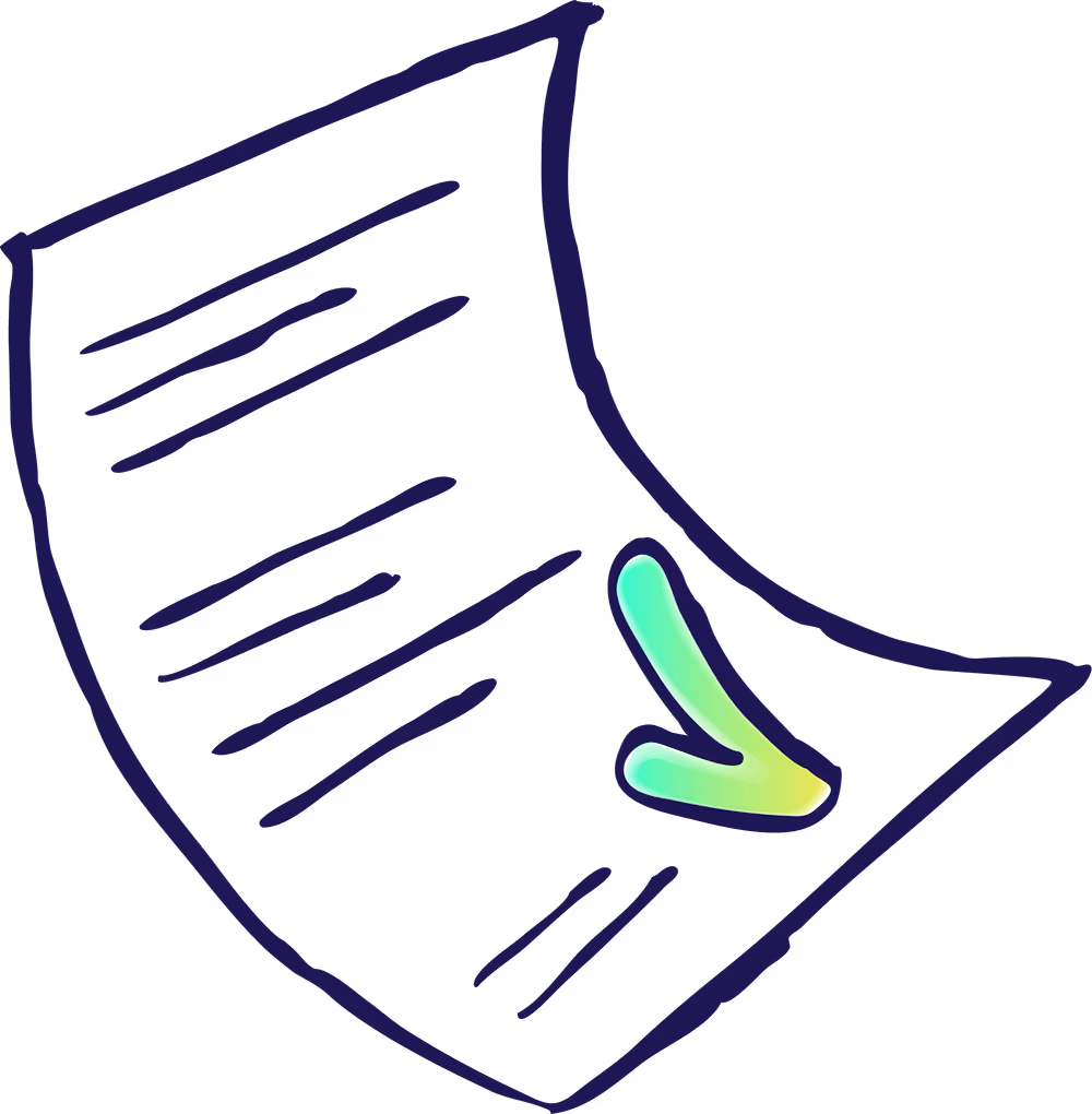 Psicon illustration of a letter