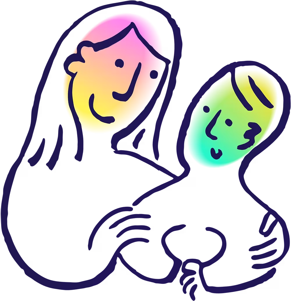 Psicon illustration of a person showing adoration