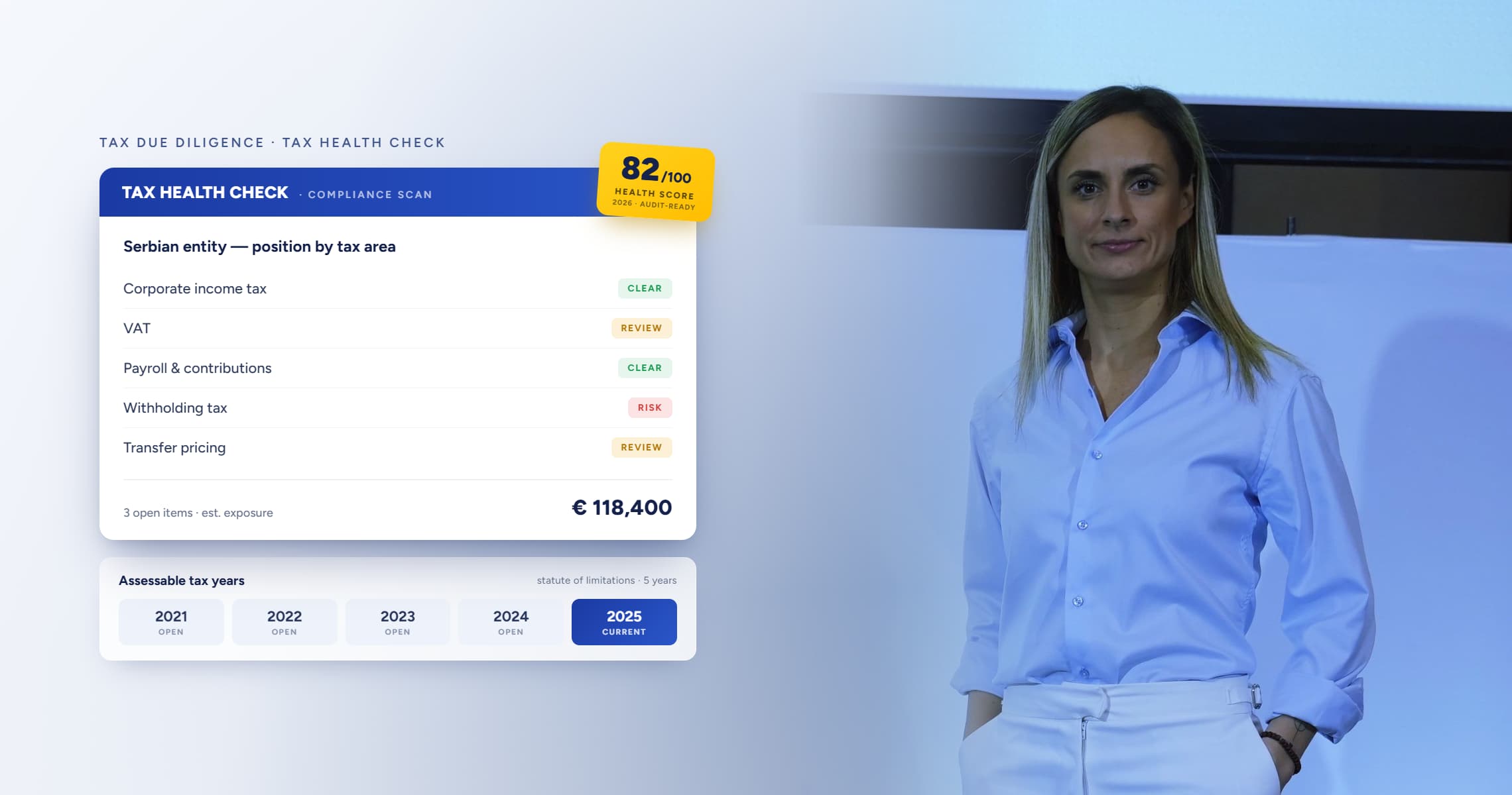 Tax due diligence and tax health check services in Serbia - Tax Advisor Serbia