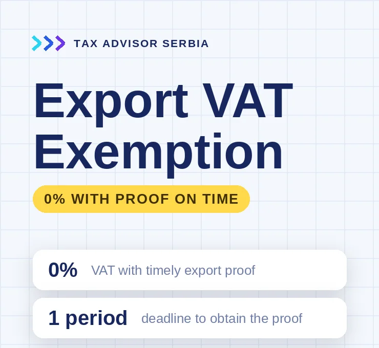 VAT Exemption for Export of Goods - Conditions, Deadlines and Practice in Serbia