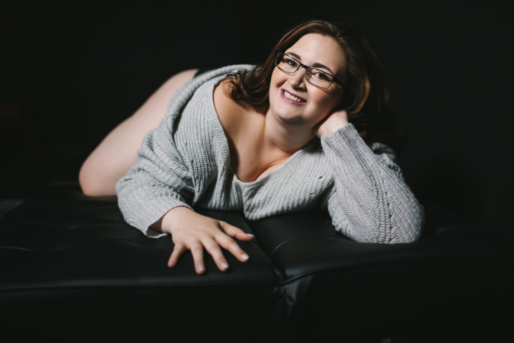 plus sized boudoir photography by Lindsay Hite