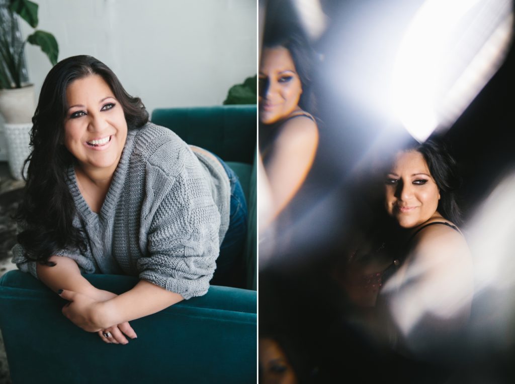 Side by Side image; boudoir photography for life coaches by Lindsay Hite