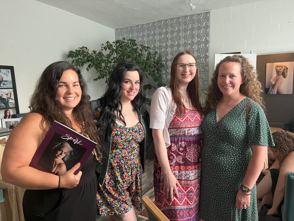 Gathering of women at Show Your Spark studio