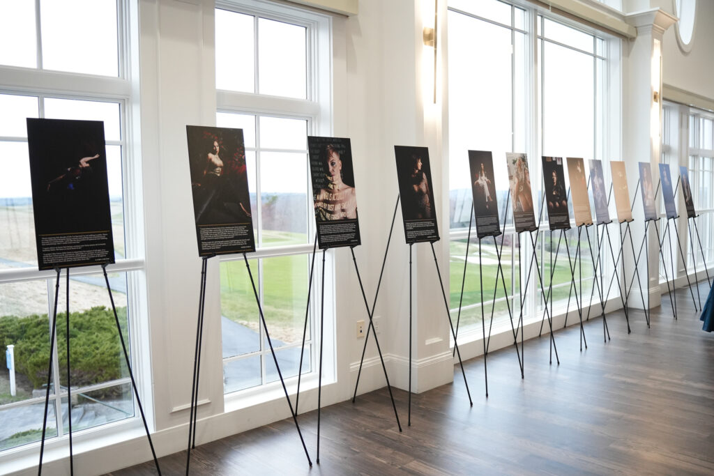 Gallery of artwork featuring the Fierce After Forty Participants. Photography by Nicole Chan.