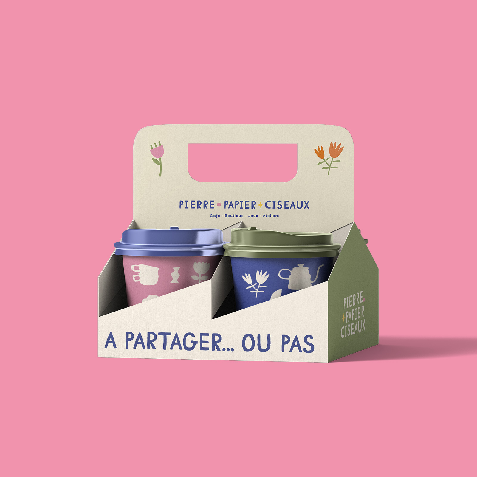 Design de cup et de son porte-cup