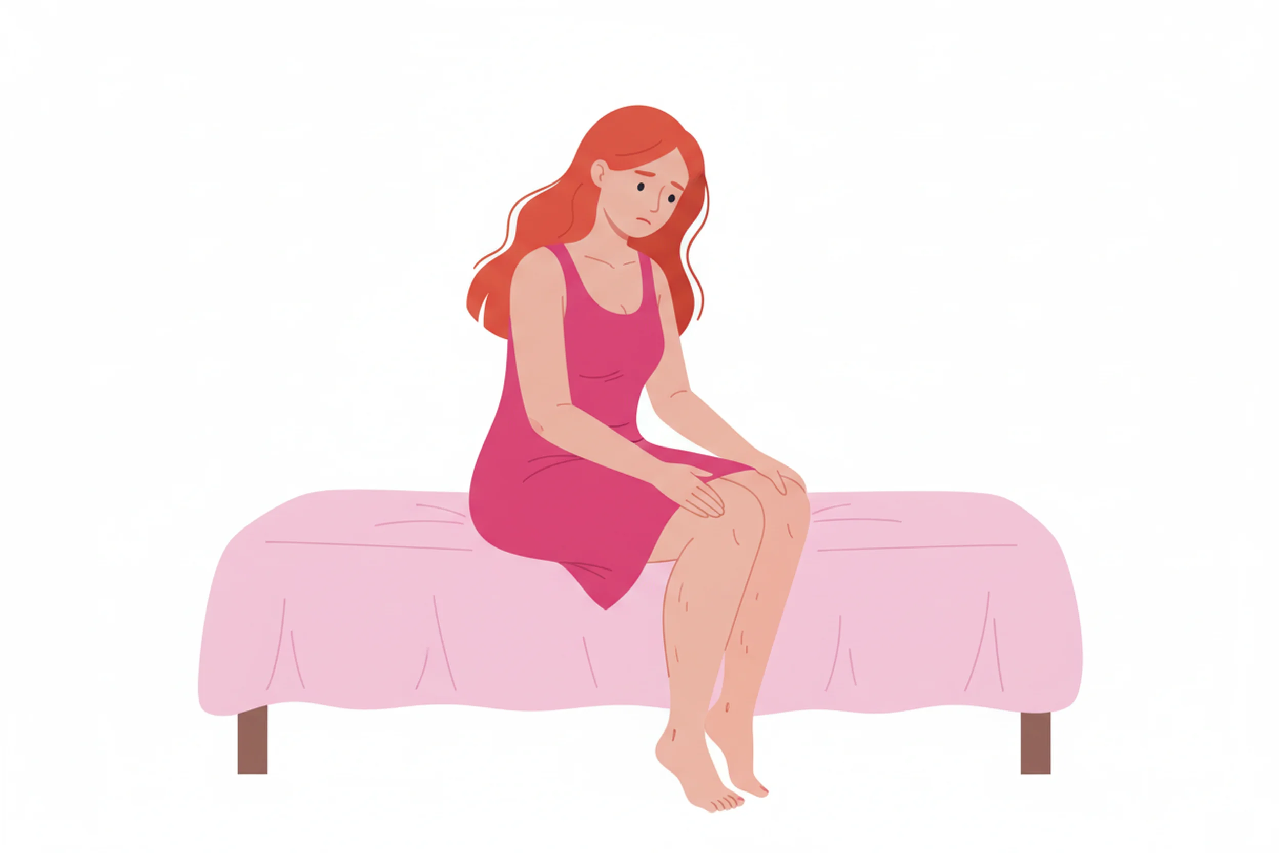 Illustration zum Thema Lipödem Symptome selbst erkennen: Dein Wegweiser zur ersten Einschätzung - LipoCheck Lipödem Magazin