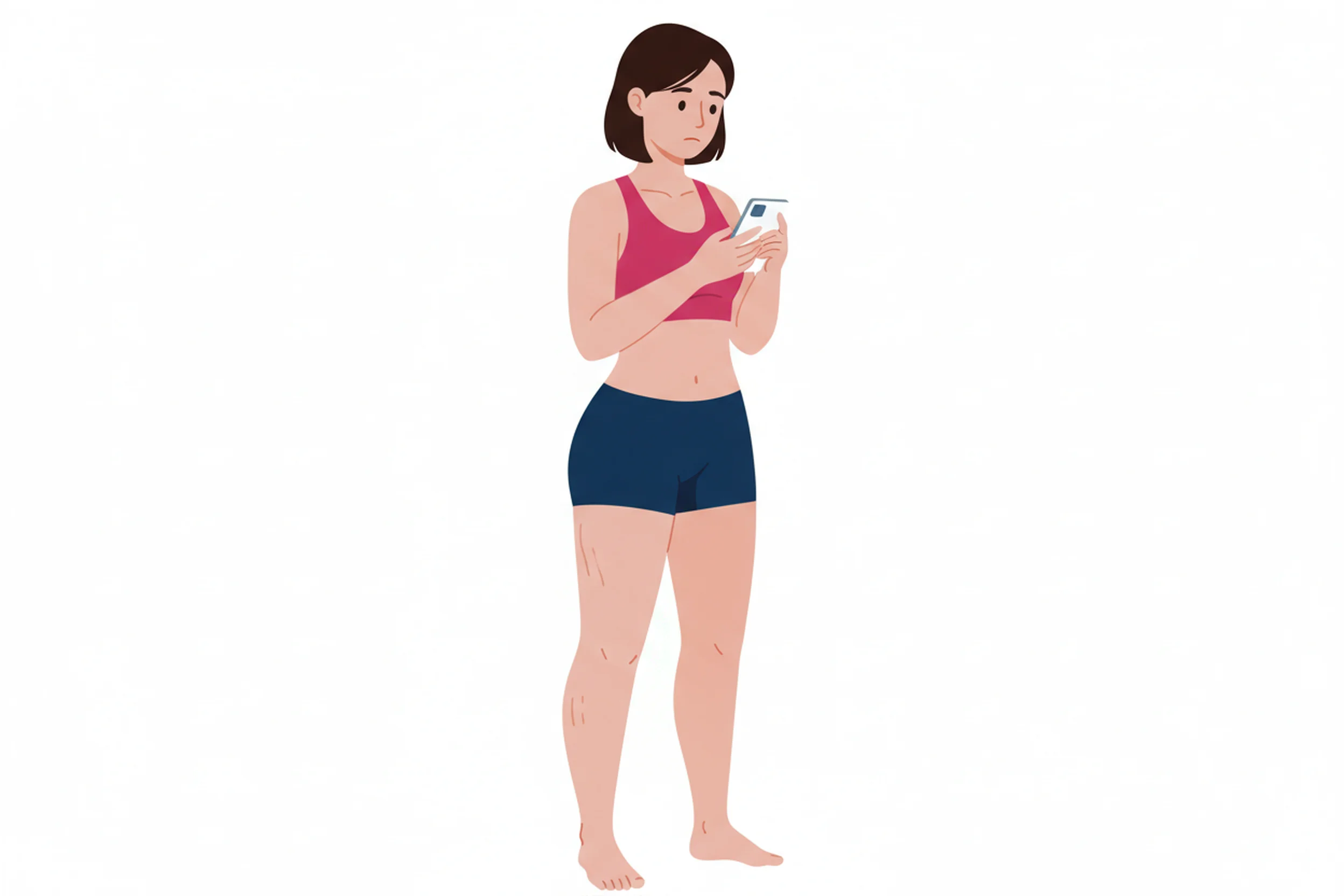 Illustration zum Thema Lipödem Anzeichen frühzeitig erkennen: Dein Selbsttest für zuhause - LipoCheck Lipödem Magazin