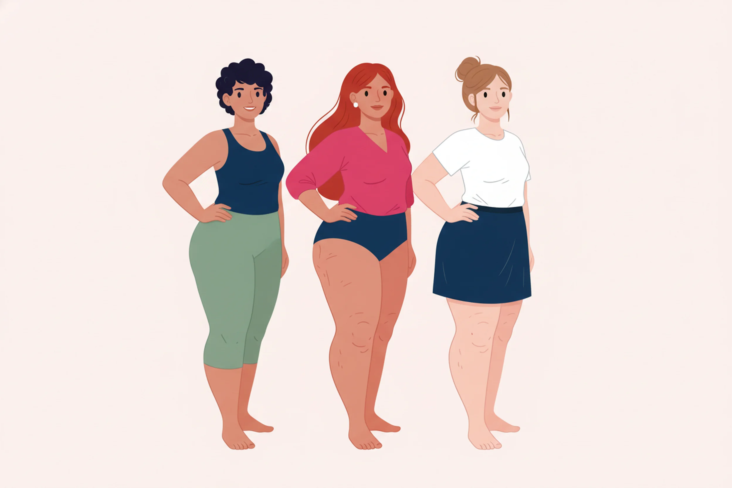 Illustration zum Thema Lipödem-Verdacht: Wann zum Spezialisten und wie du dich vorbereitest - LipoCheck Lipödem Magazin