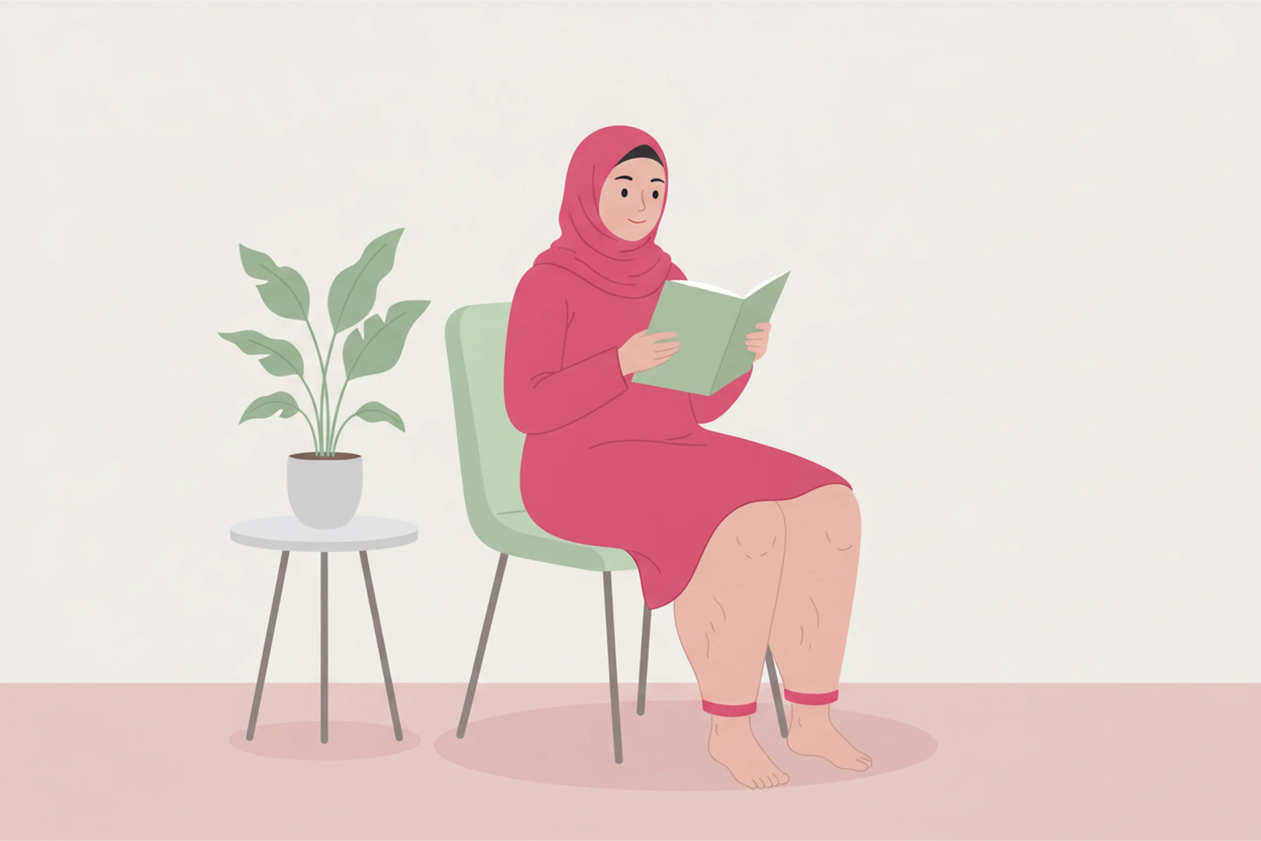 Illustration zum Thema Lipödem Selbsttest: Was er verrät und wann du zum Arzt solltest - LipoCheck Lipödem Magazin