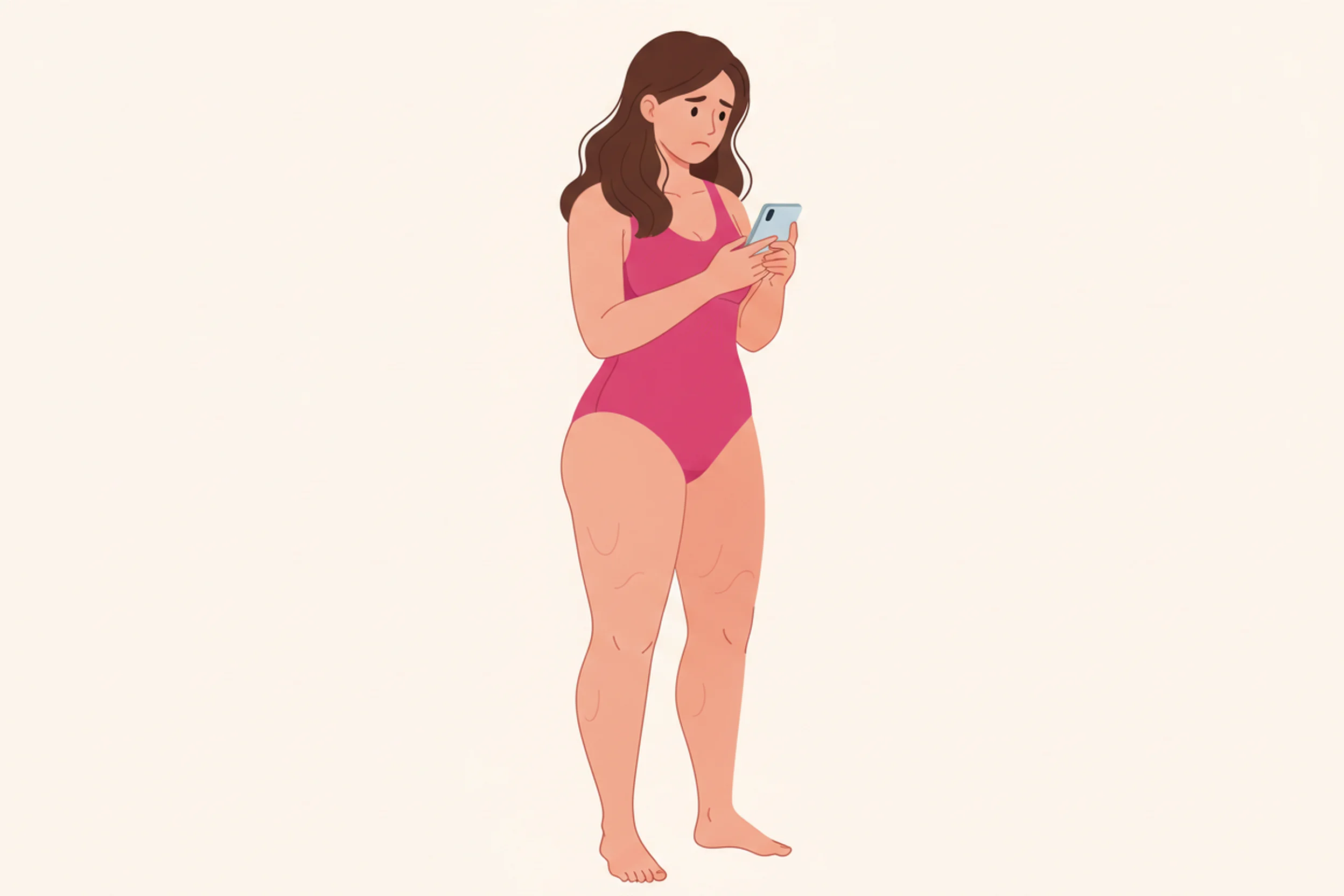Illustration zum Thema Lipödem Symptom-Check: Fragebogen für eine erste Einschätzung - LipoCheck Lipödem Magazin