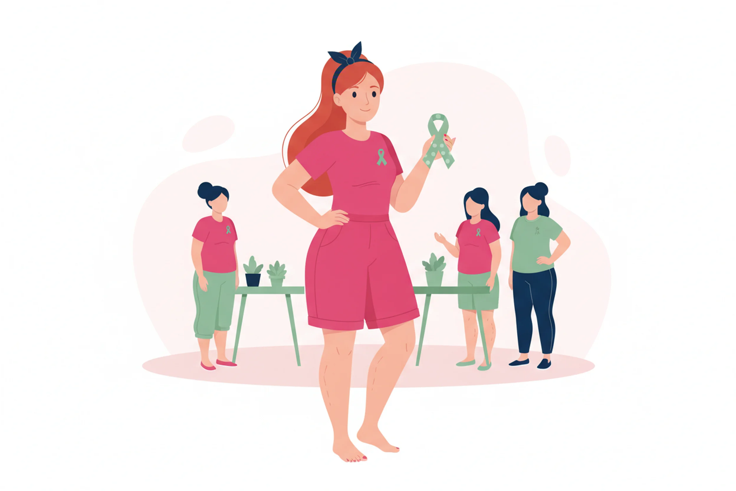 Illustration zum Thema Foto-Selbstcheck bei Lipödem: Anleitung zur Früherkennung - LipoCheck Lipödem Magazin
