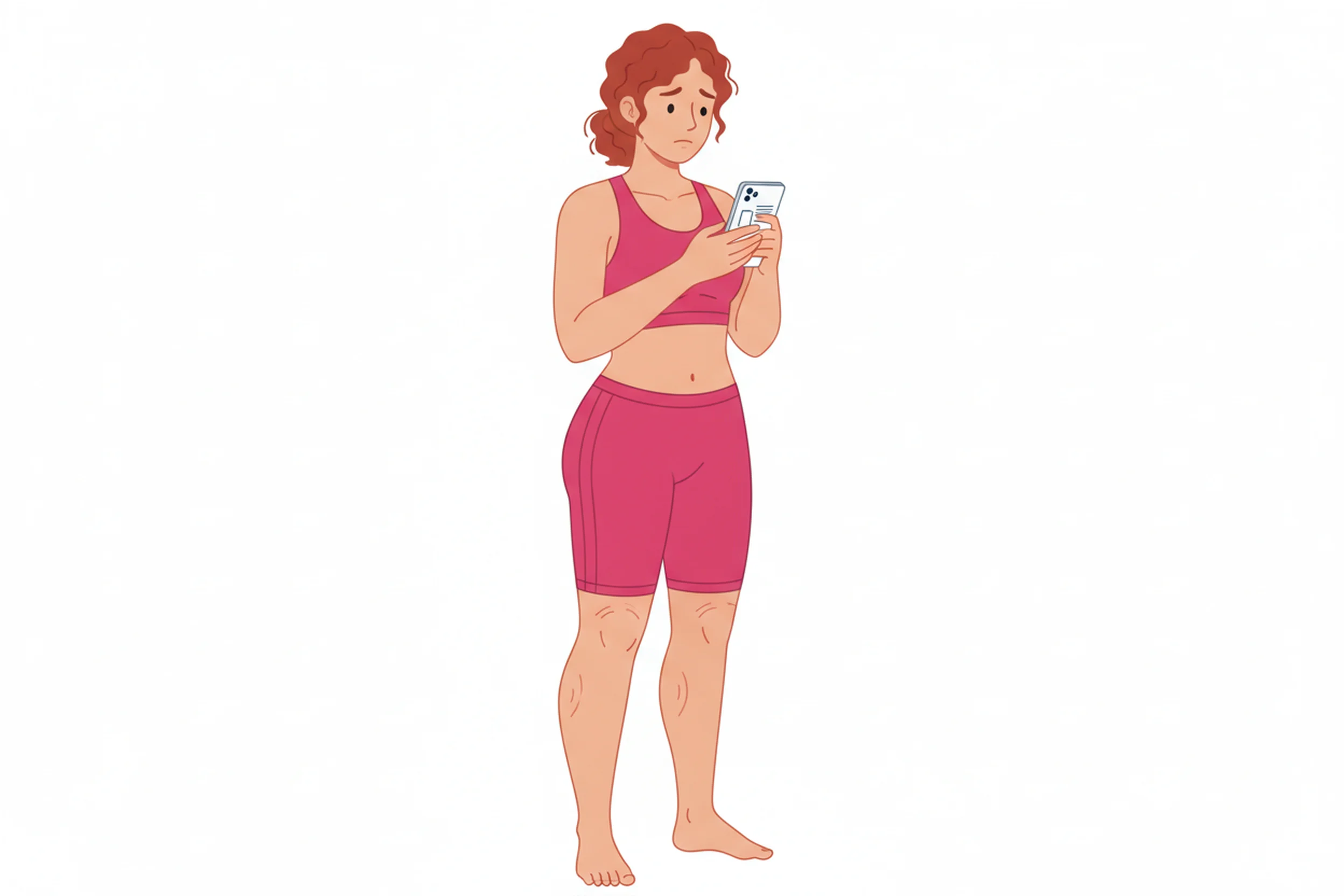 Illustration zum Thema Lipödem trotz Normalgewicht? So erkennst du die Anzeichen - LipoCheck Lipödem Magazin