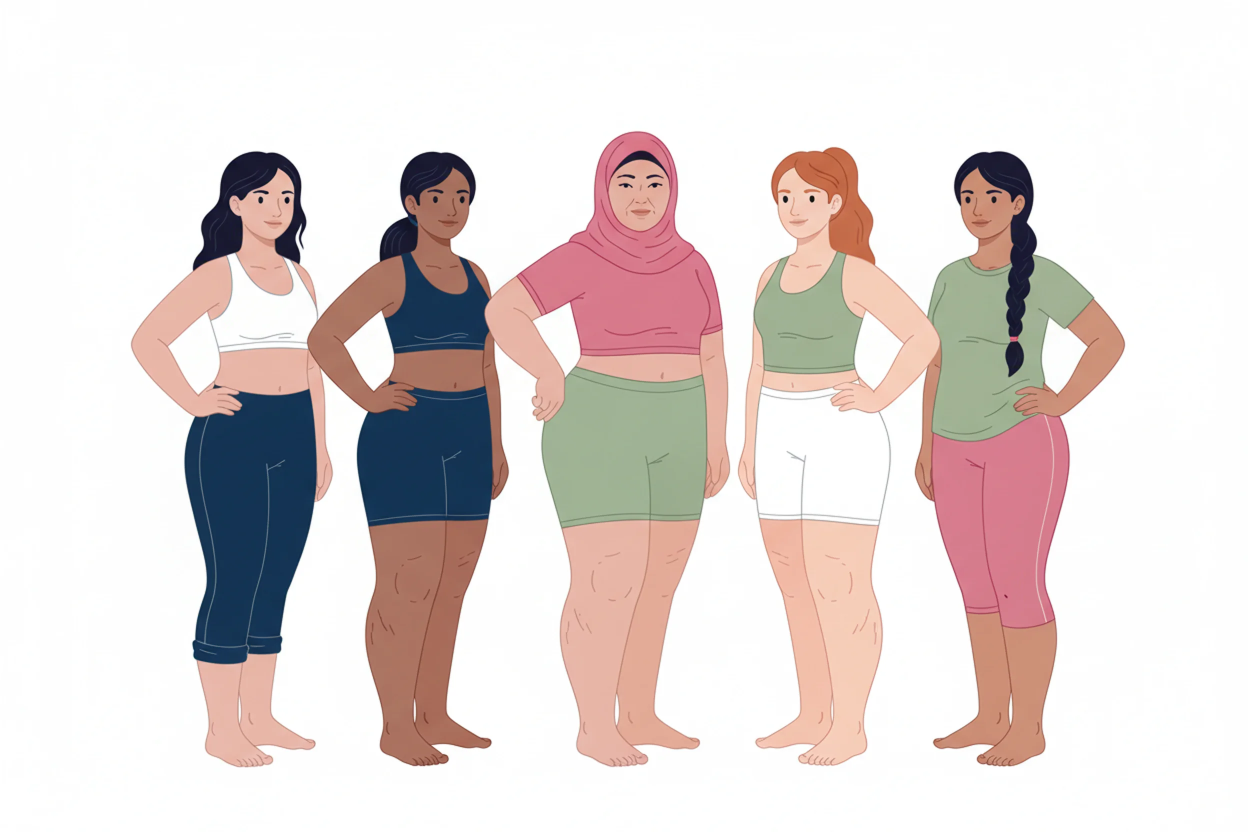 Illustration zum Thema Lipödem vs. Lymphödem: Unterschiede erkennen und richtig handeln - LipoCheck Lipödem Magazin
