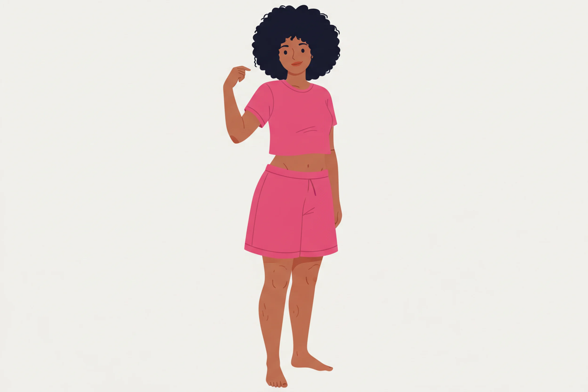 Illustration zum Thema Lipödem erkennen in der Pubertät: Symptome, Ursachen, Therapie - LipoCheck Lipödem Magazin