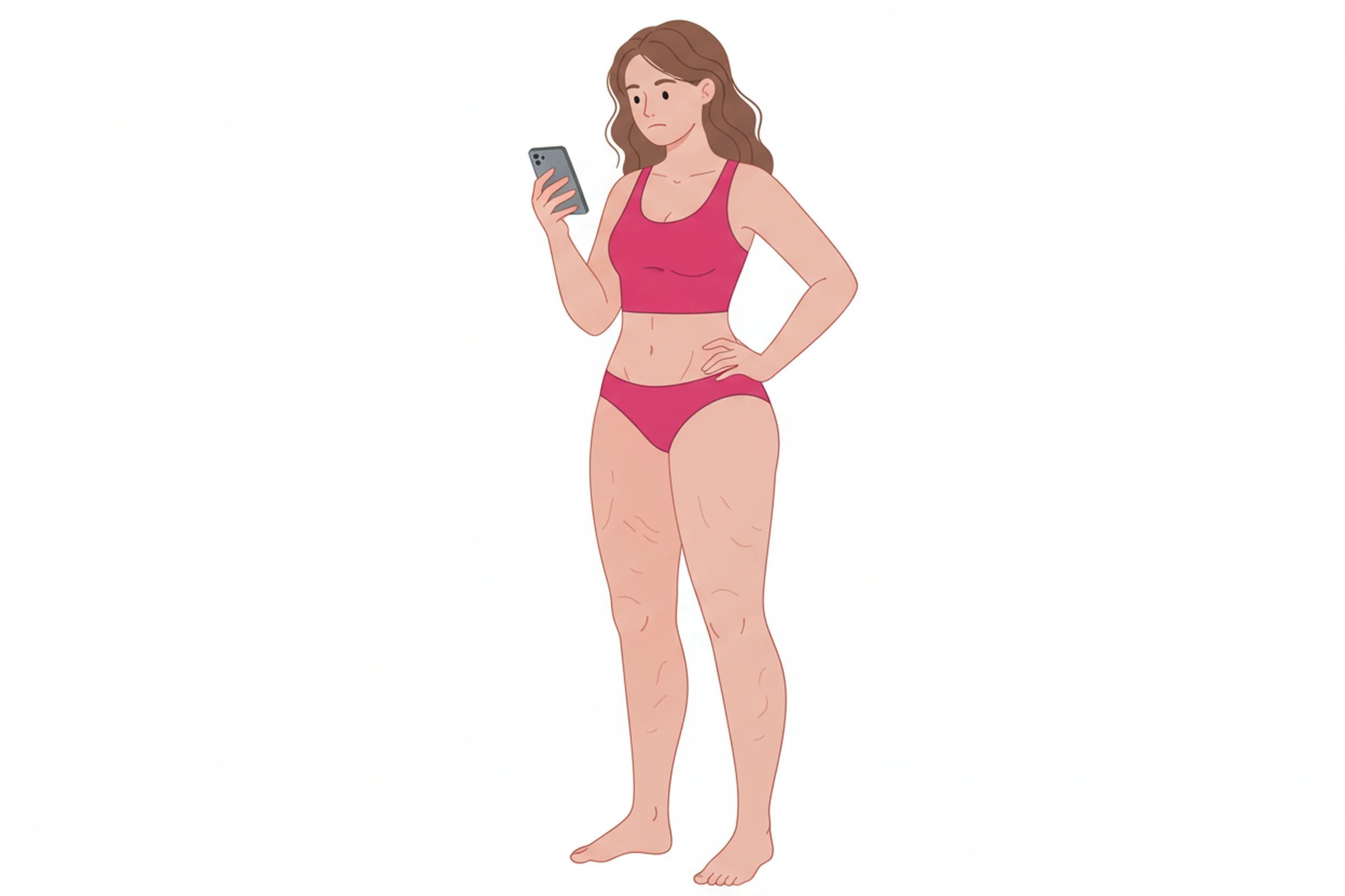 Illustration zum Thema Lipödem erkennen: So hilfst du als Angehörige - LipoCheck Lipödem Magazin