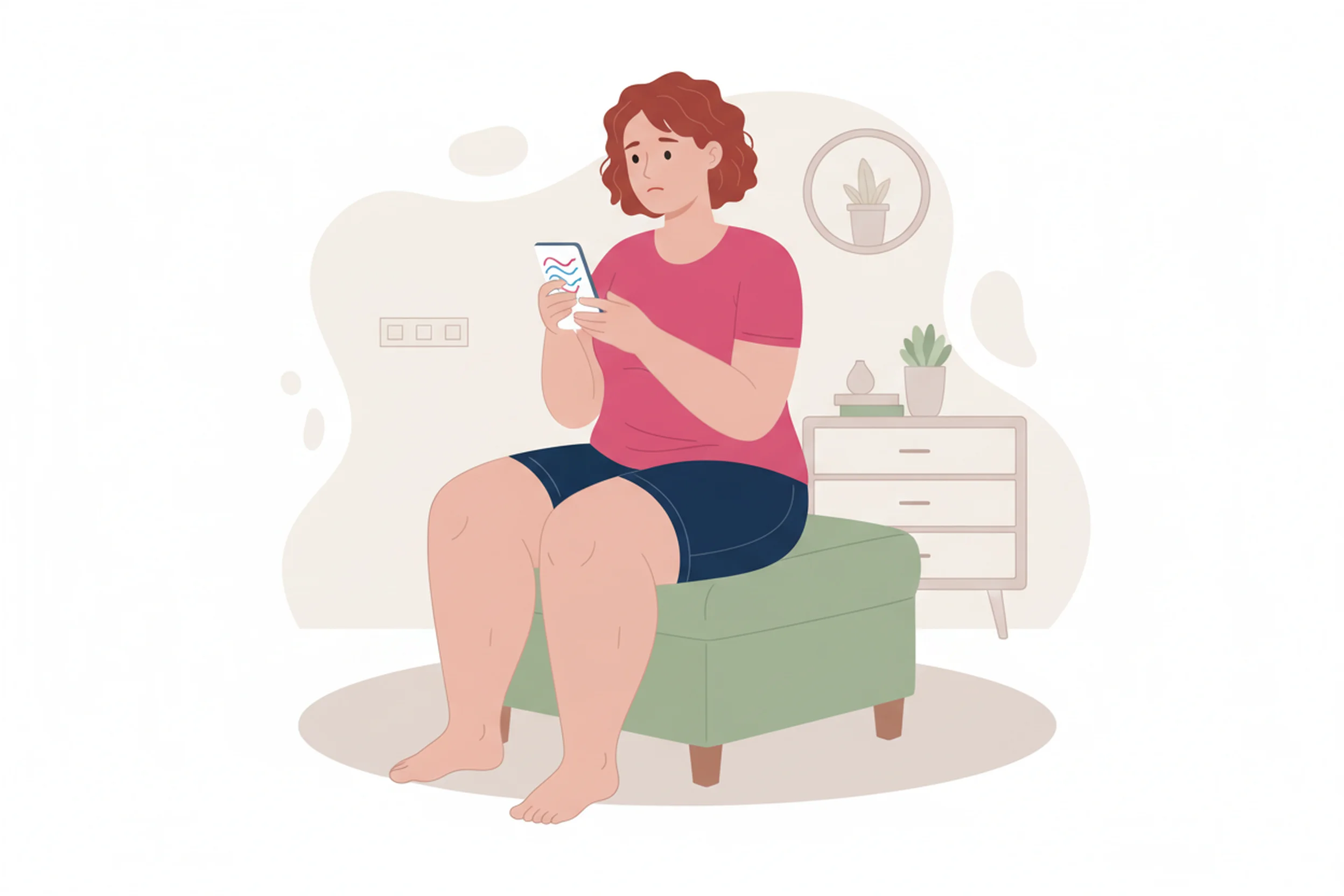 Illustration zum Thema Schwangerschaft und Lipödem: Worauf du achten solltest - LipoCheck Lipödem Magazin