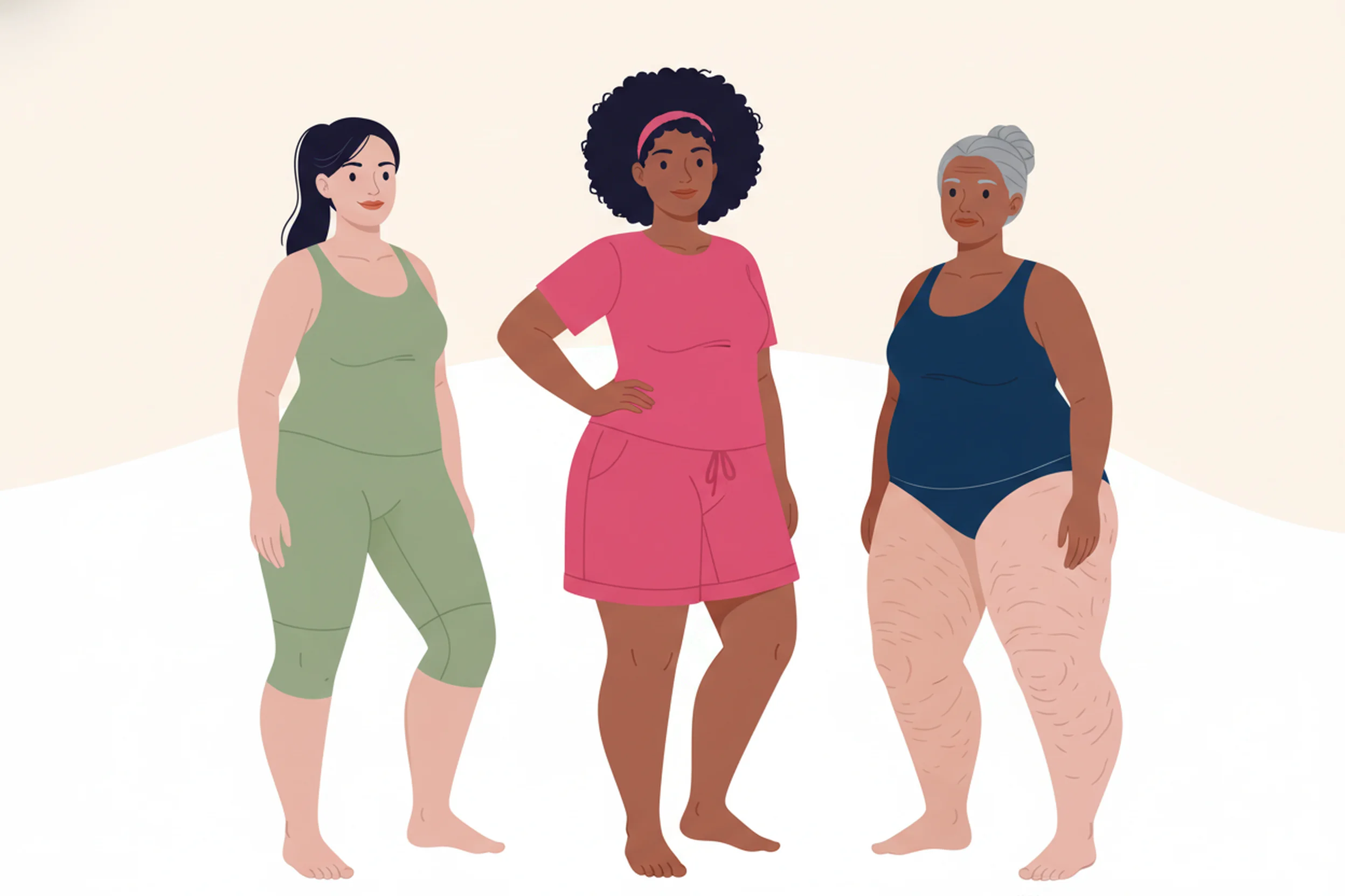 Illustration zum Thema Lipödem Warnsignale: Frühzeitig erkennen und richtig handeln - LipoCheck Lipödem Magazin