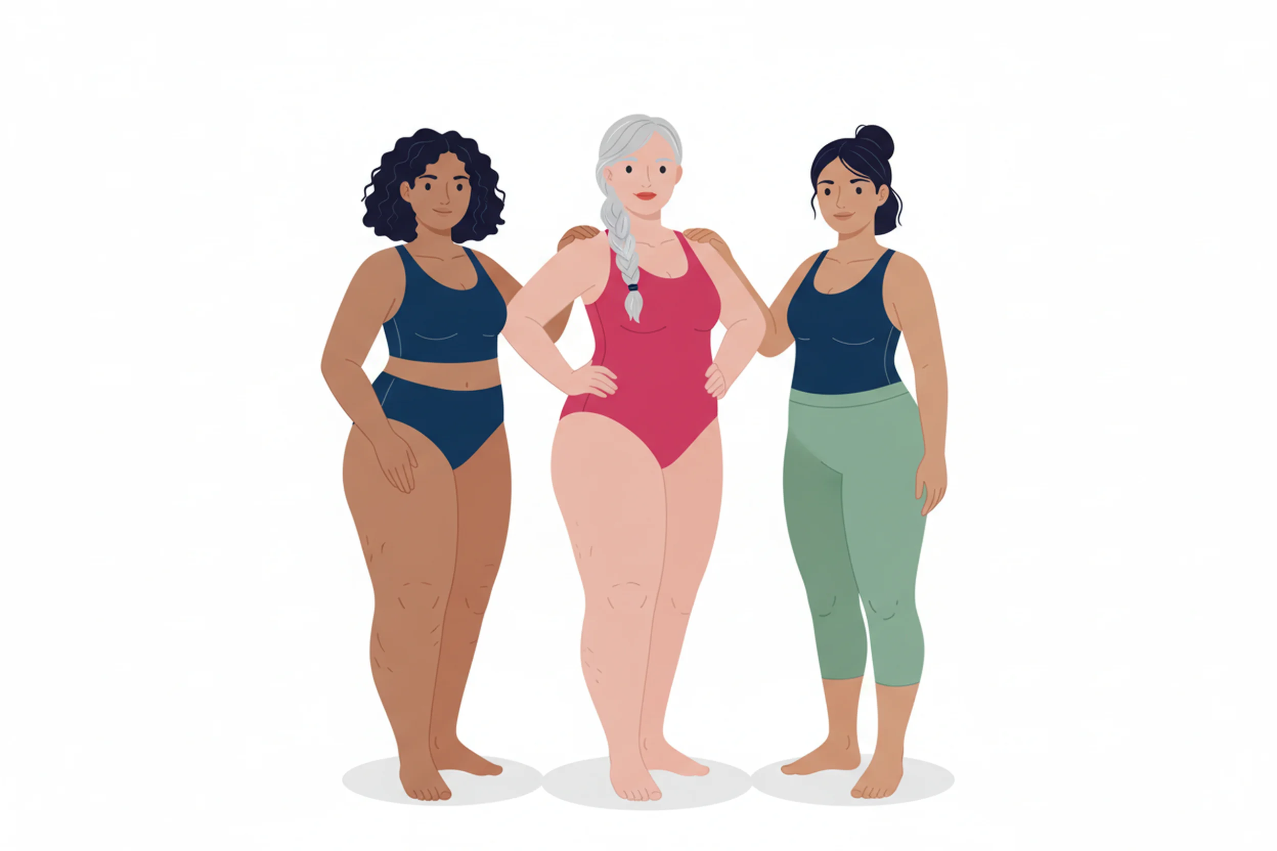 Illustration zum Thema Lipödem oder Lymphödem? Unterschiede erkennen und richtig handeln - LipoCheck Lipödem Magazin