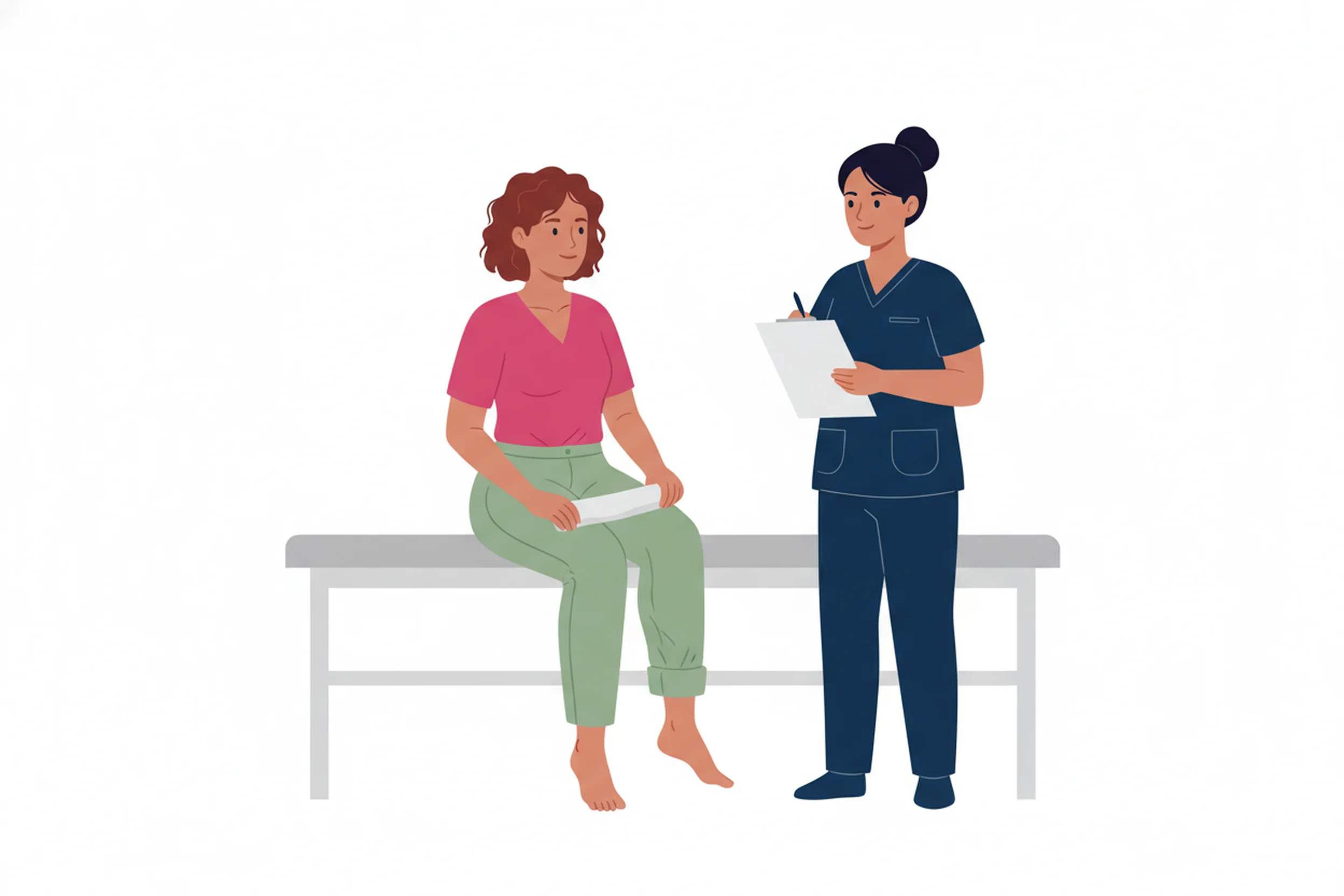 Illustration zum Thema Lipödem erkennen bei schlanken Frauen: Symptome, Diagnose, Therapie - LipoCheck Lipödem Magazin