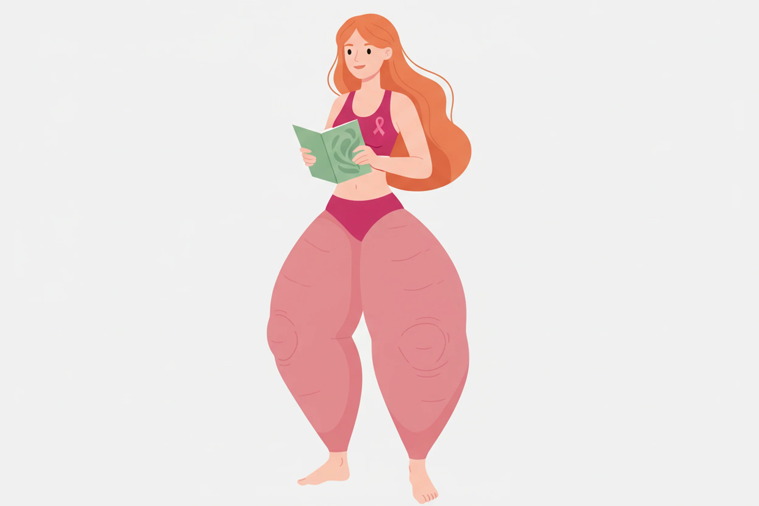 Illustration zum Thema Disproportion als Lipödem-Anzeichen: Worauf du achten musst - LipoCheck Lipödem Magazin