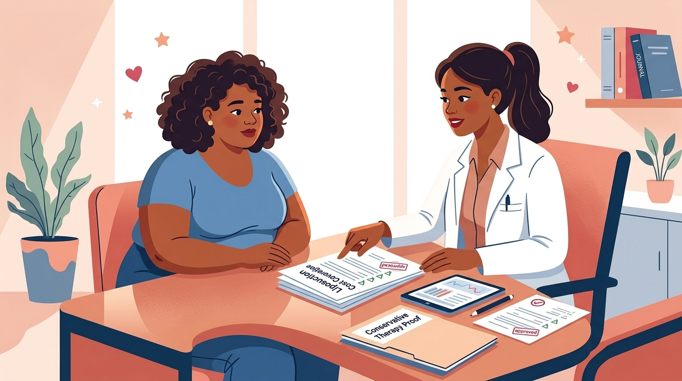Illustration zum Thema Lipödem-OP: Welche Krankenkasse zahlt am schnellsten? Vergleich 2026 - LipoCheck Lipödem Magazin