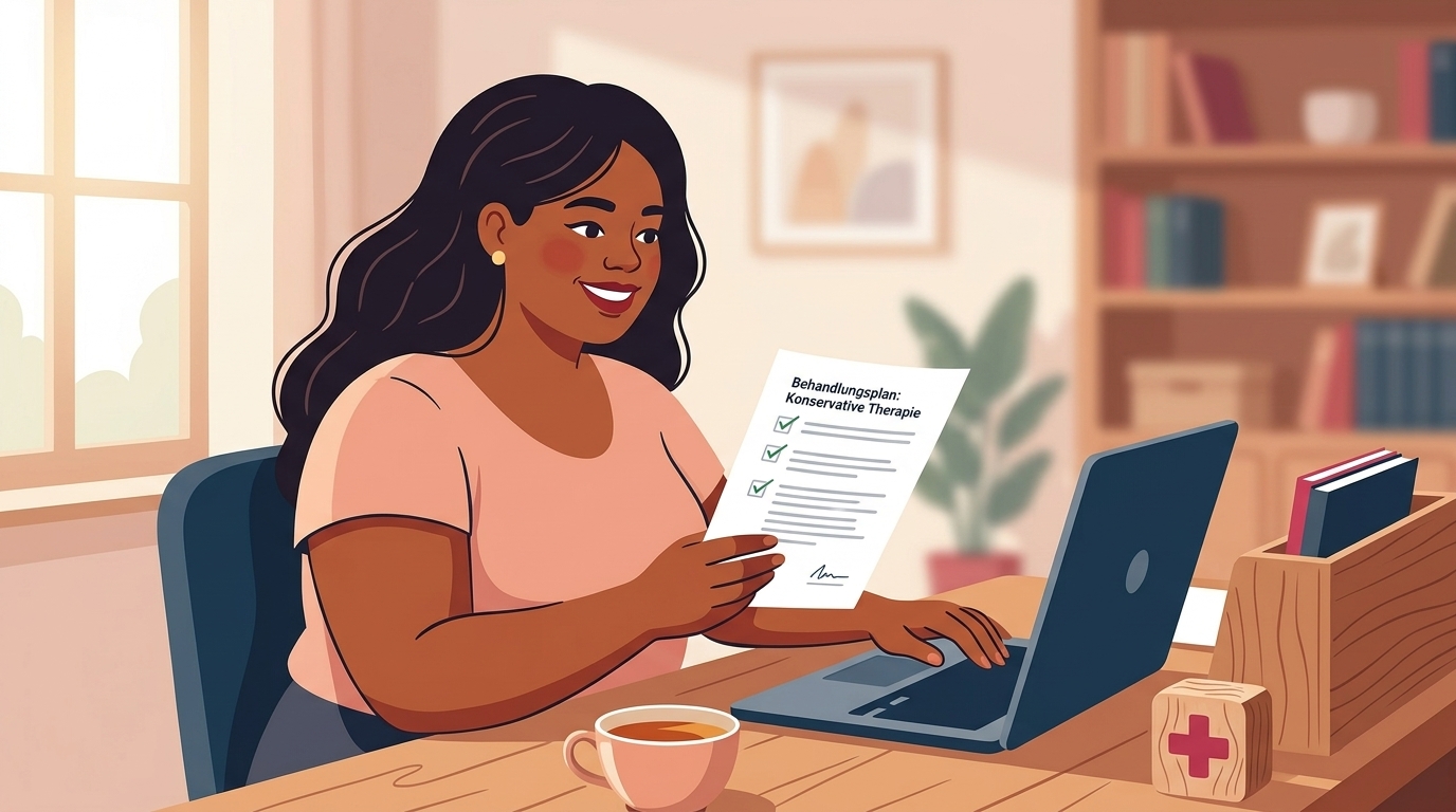 Illustration zum Thema Lipödem-OP und BMI-Grenze: Gibt es Ausnahmen bei der Krankenkasse? - LipoCheck Lipödem Magazin