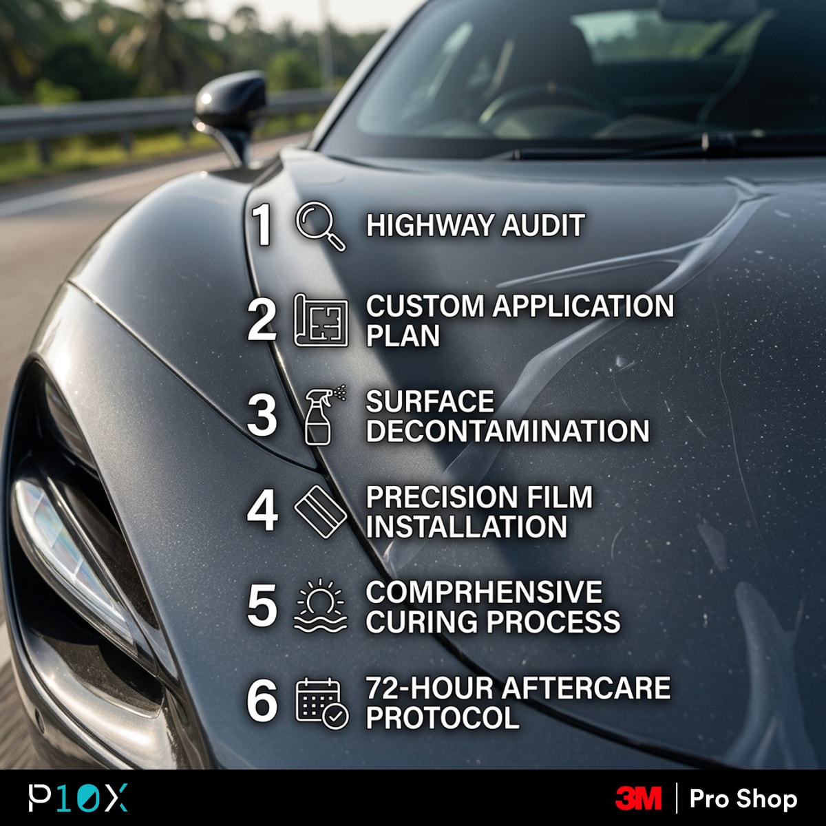PPF for stone chips Malaysia six-step planning checklist from highway audit to 72-hour aftercare