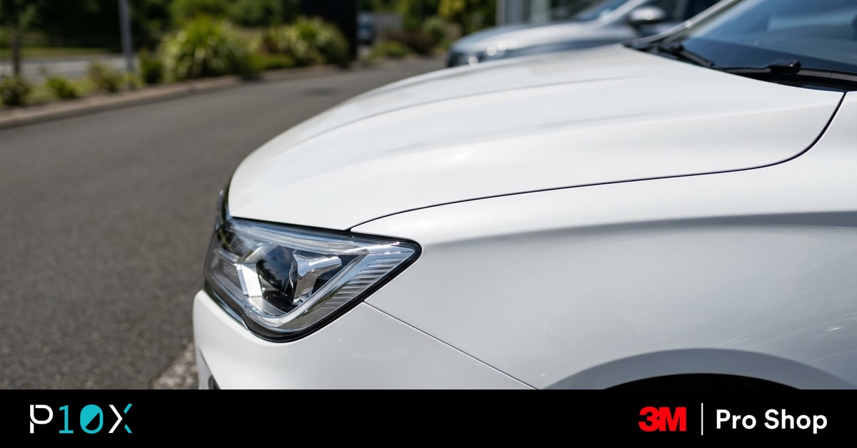MG S5 EV 3M PPF Malaysia feature image with a white MG S5 EV showing paint protection film on the bonnet.