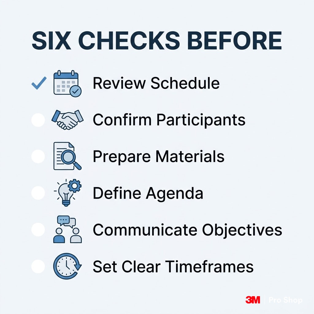 Prompt Create a 1200 x 1200 checklist-style infographic titled SIX CHECKS BEFORE