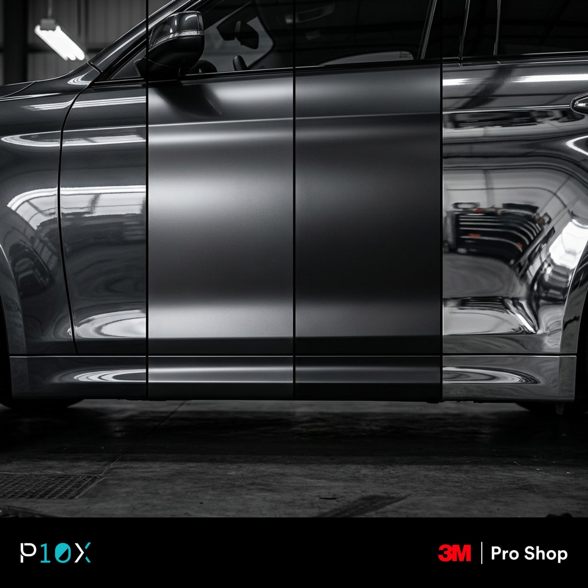 Comparison of gloss, satin, matte, and chrome car wrap finishes in Malaysia