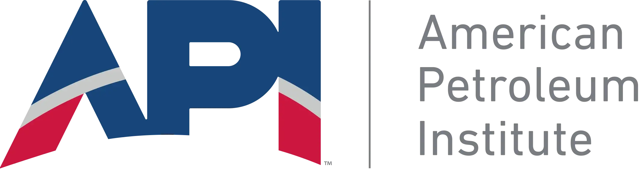 American Petroleum Institute logo with stylized letters API in blue, white, and red next to the text 'American Petroleum Institute'.