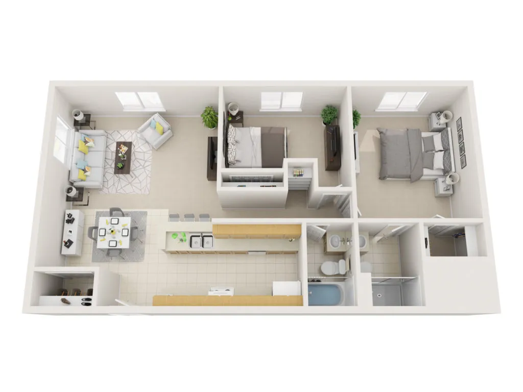 Two Bedroom - Classic layout