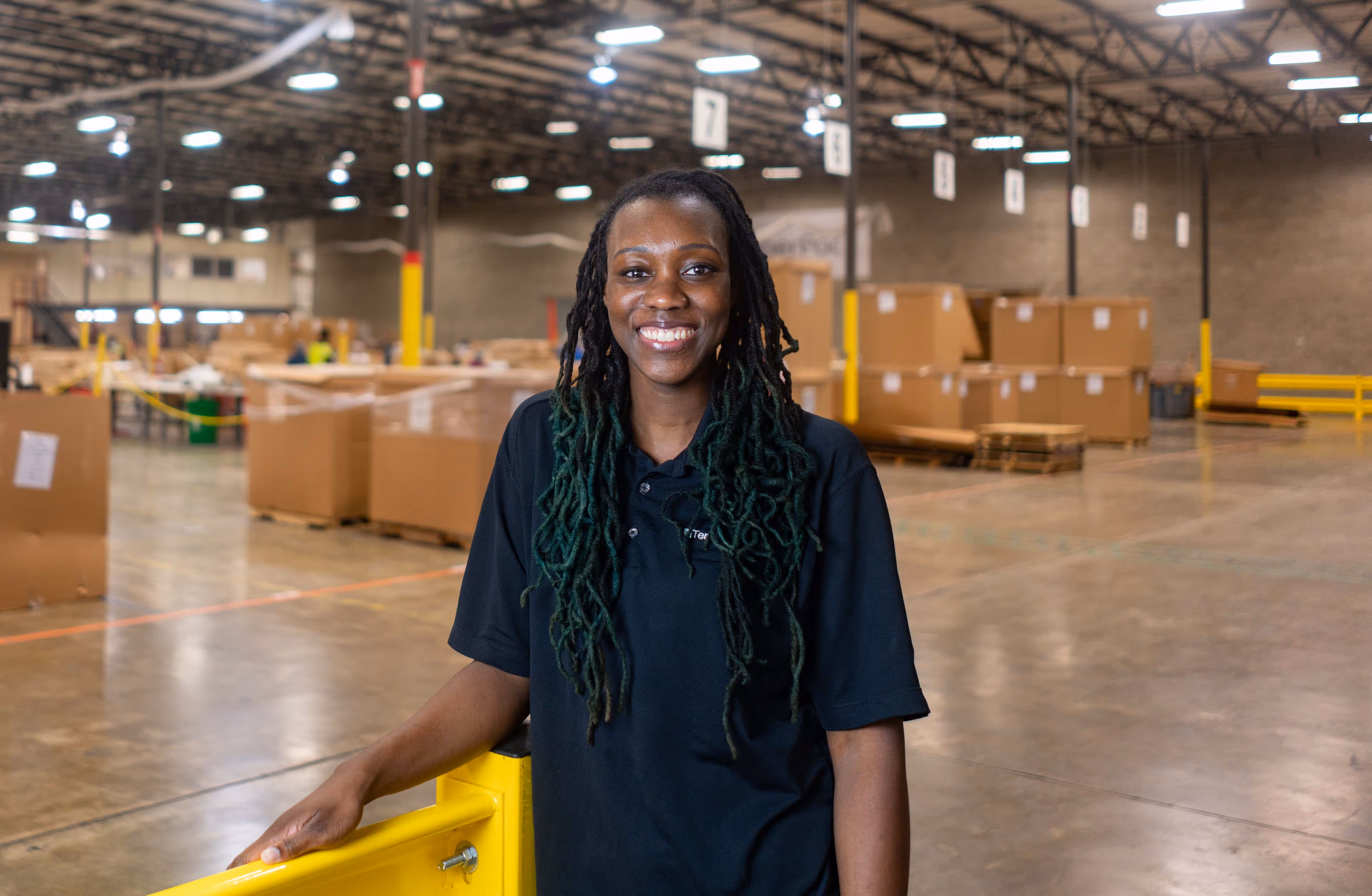 Timmeka Gilliam at TemperPack ClimaCell factory.