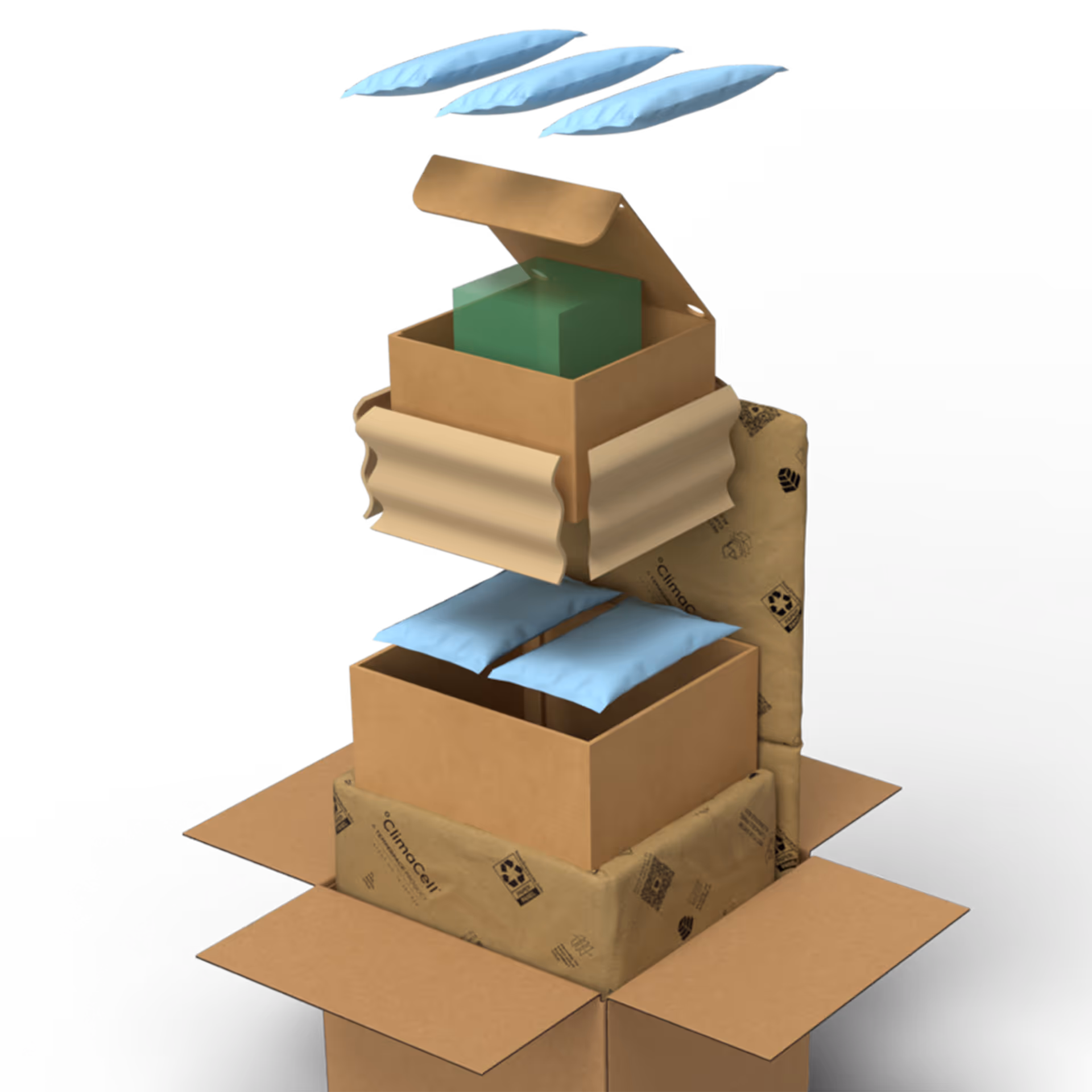 ClimaCell pack out with generic payload