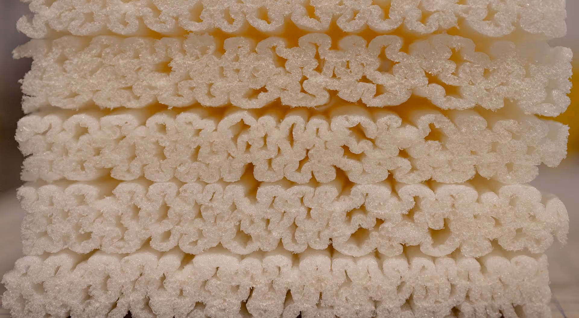 Green Cell Foam stacked cross section view