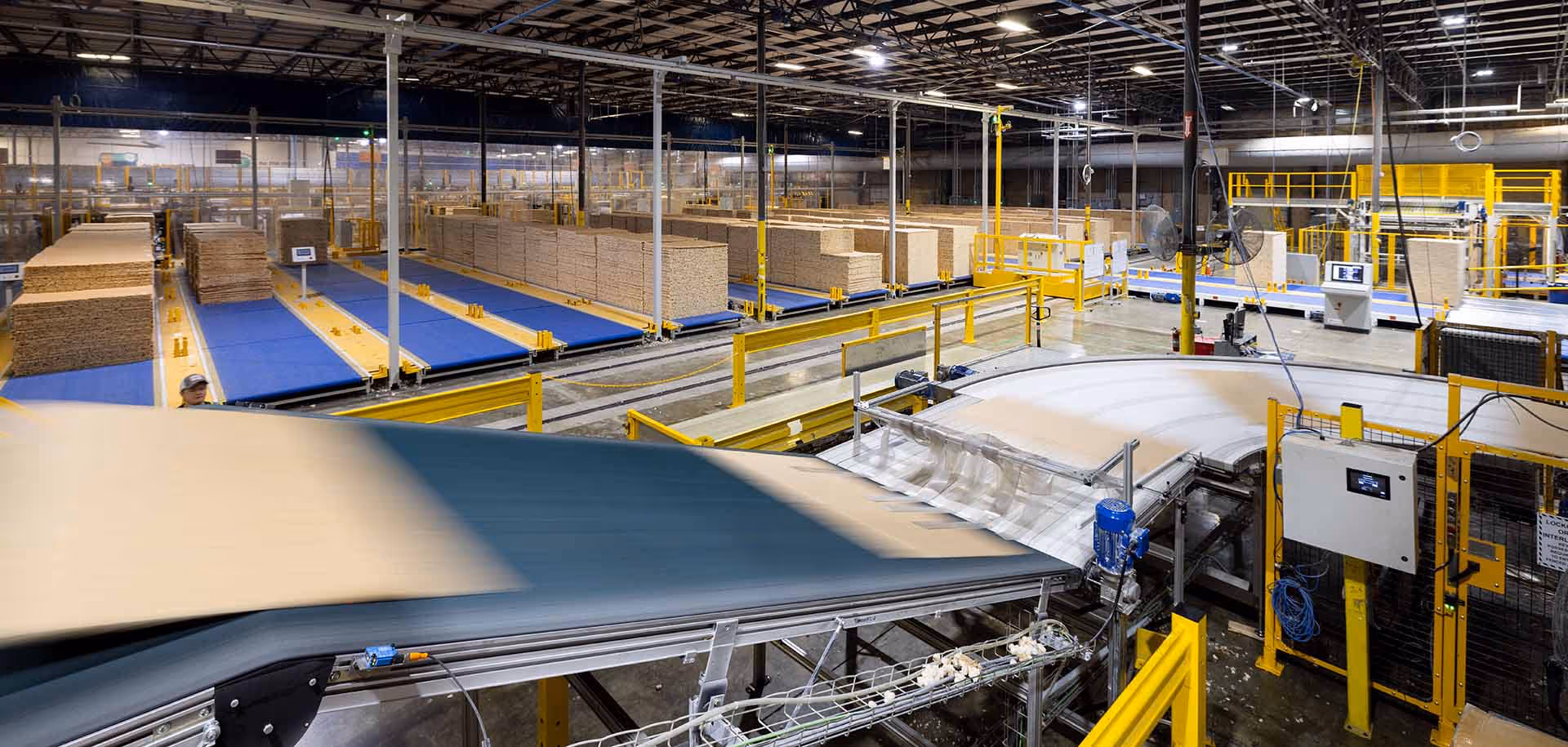 ClimaCell sheets manufactured on conveyor line.