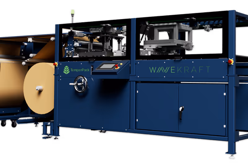 TemperPack WaveKraft machine for custom on-site packaging.