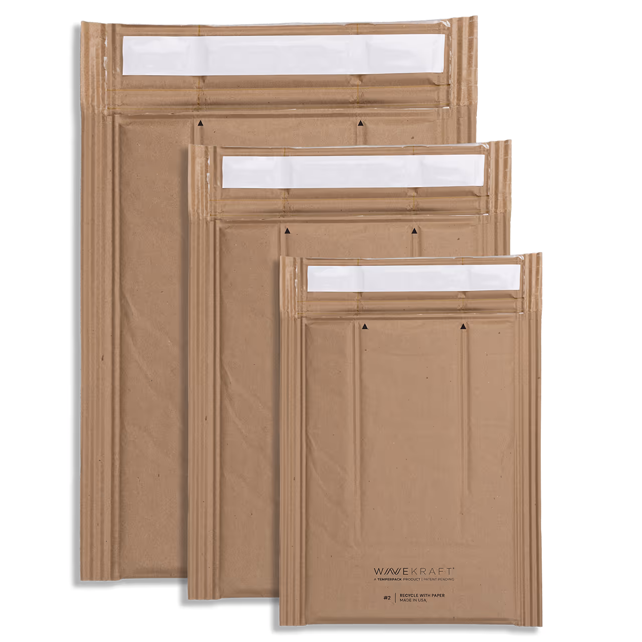 TemperPack mailers in various sizes.