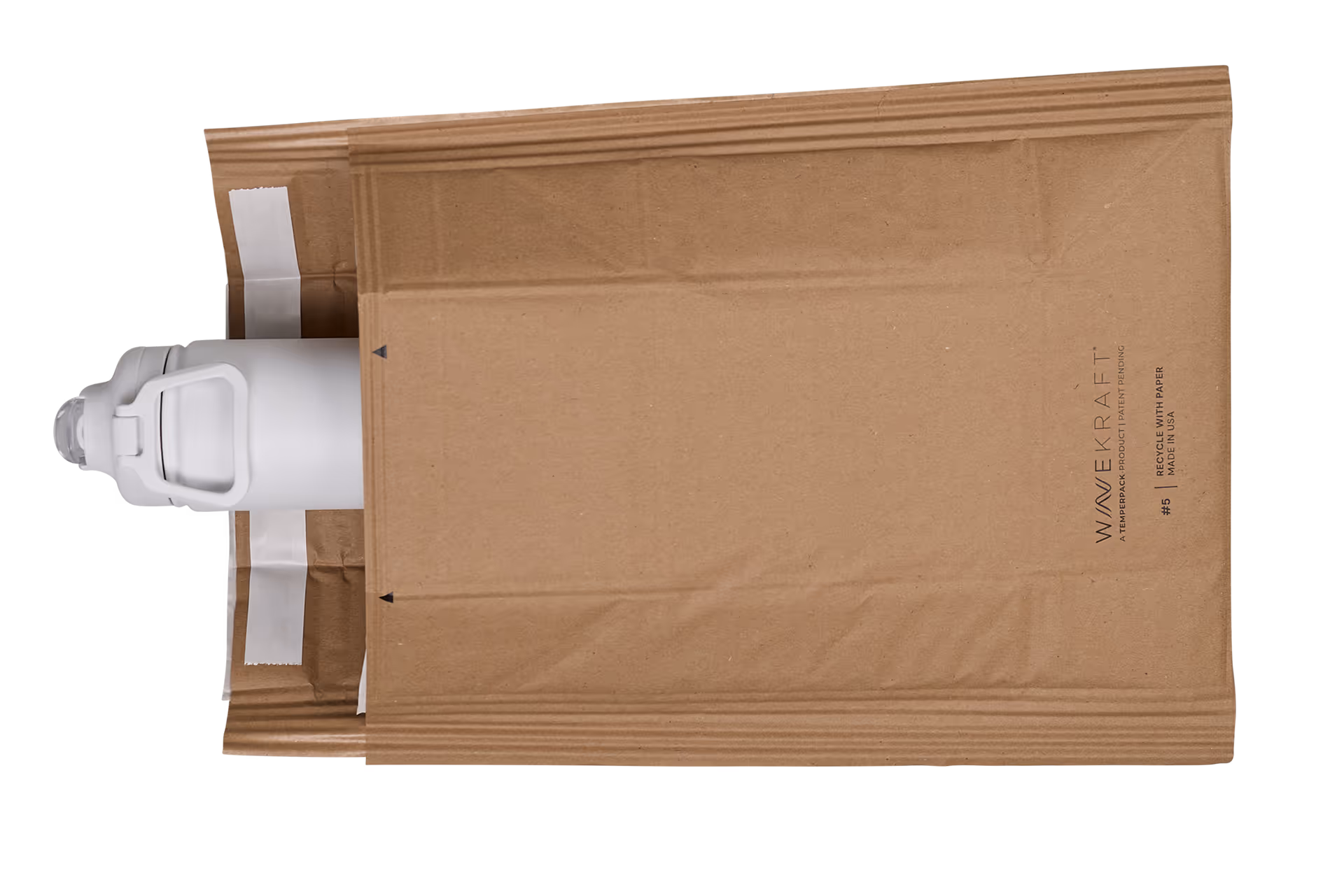 Mailer with water bottle inside