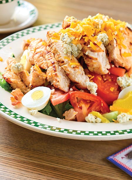 Volcano view from top of hill