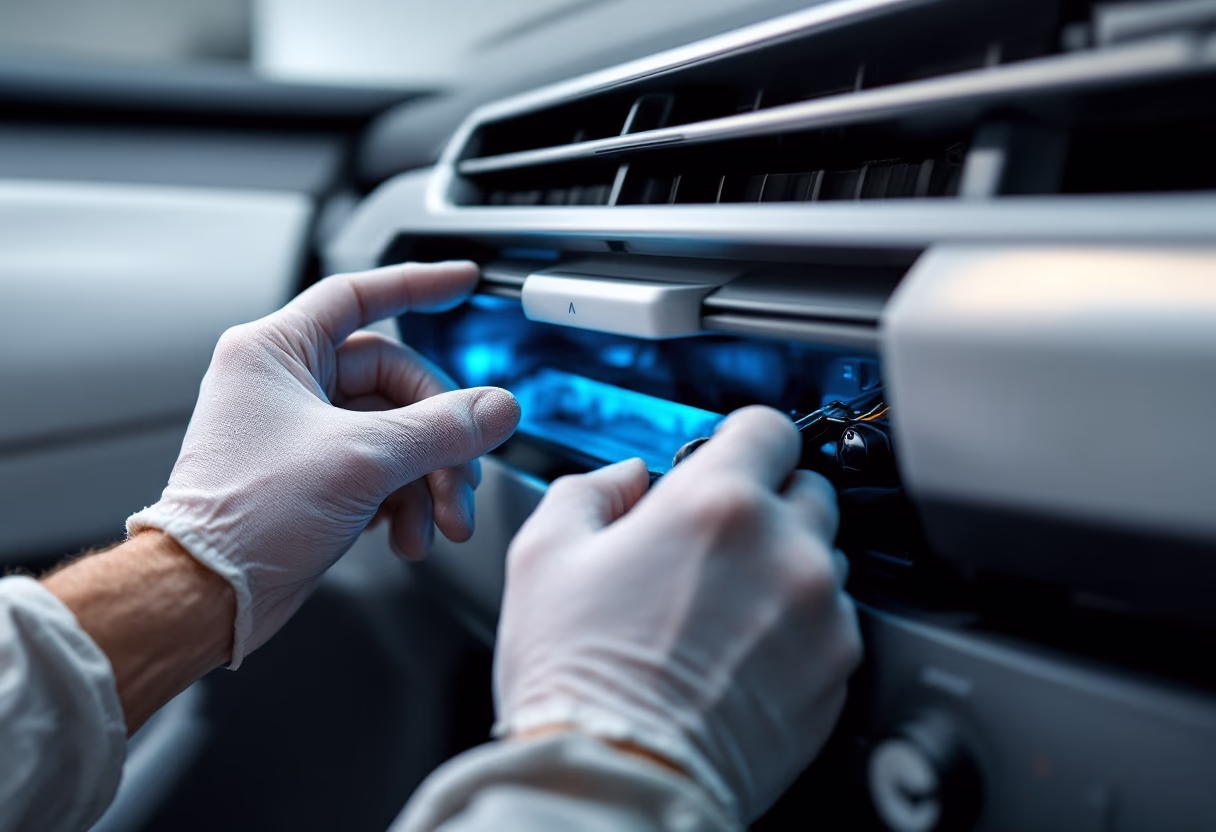 image of air conditioning repair (for an automotive service)