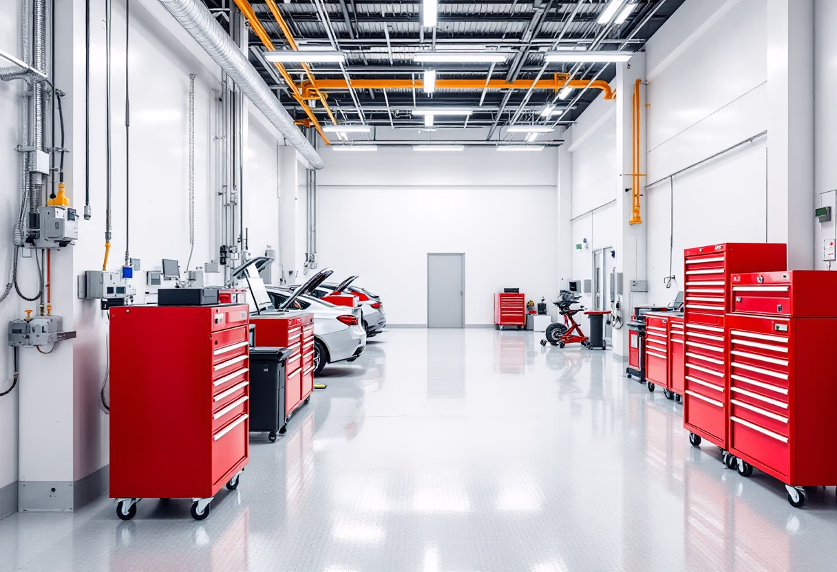 image of auto shop interior