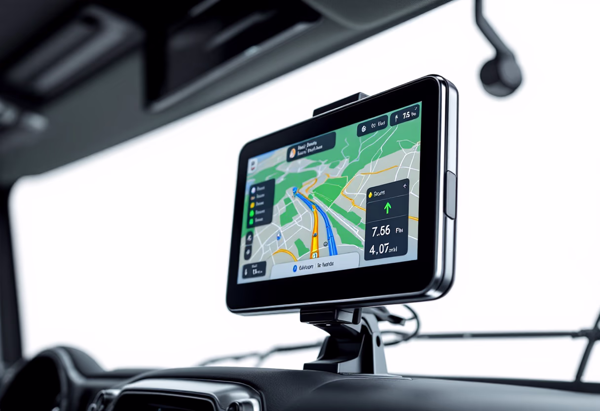 image of gps devices in use (for a trucking company)