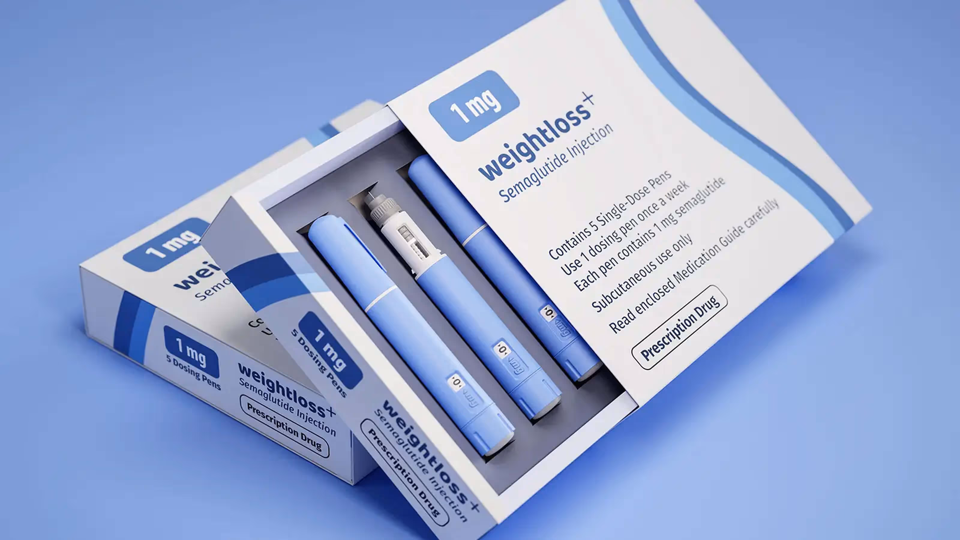 A man holding an ozempic injection pen in his hand.