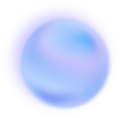 Blurred circular gradient with pastel colors blending pink, blue, and purple, surrounded by a soft yellow glow.