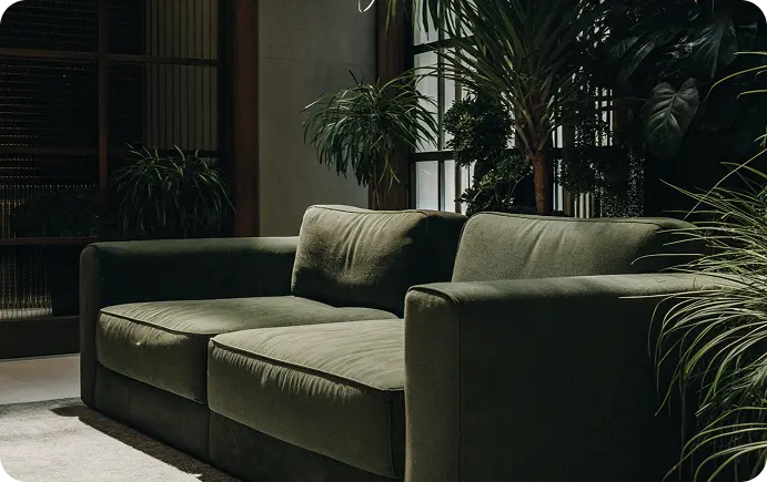 green-couch