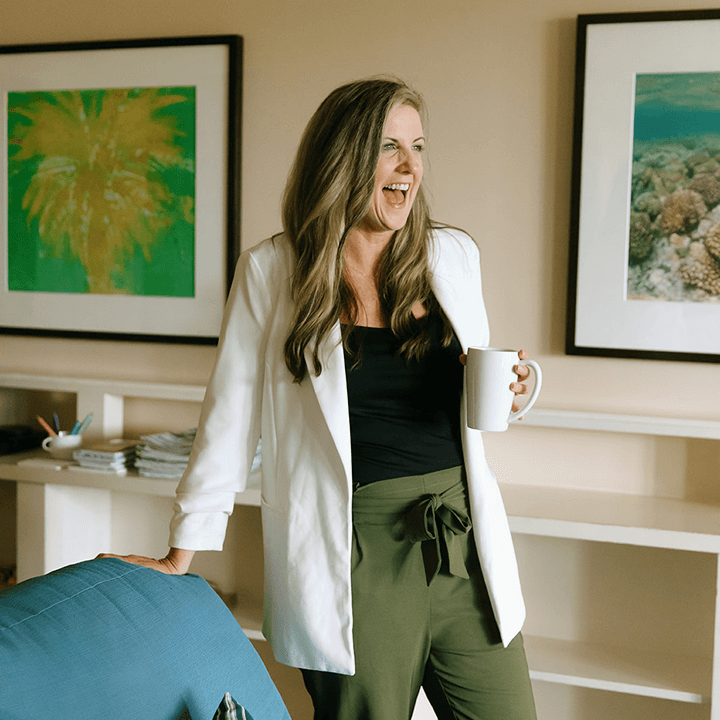 woman enjoying coffee